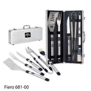  University of Iowa Engraved Fiero BBQ set Black 