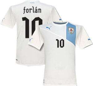 PUMA URUGUAY DIEGO FORLAN AWAY JERSEY FOOTBALL 2012/13 LARGE.  