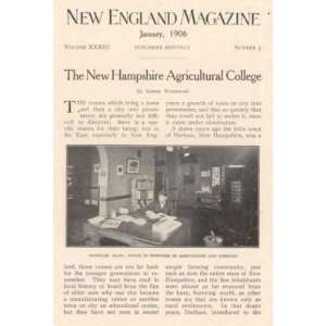  1906 New Hampshire Agricultural College Durham NH 