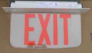 Dual Lite LECSRXNA XK Exit Sign URK Universal Recess Kt  