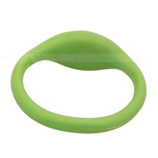 Vibrant Green Anion Silicone Sports Pointer bracelet Wrist Watch 