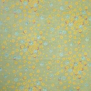  45 Wide Kimono Prints Five Heart Flowers Fern Fabric By 