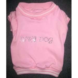  DIVA DOG Pink Dog Shirt Sweatshirt with Rhinestones 