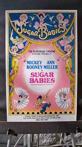SUGAR BABIES Window Card MICKEY ROONEY / ANN MILLER  