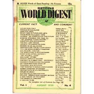   (Brit) # 4 (Aug. 1939) Contributors include Hugh Hammond. Books