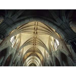 View of Ornate Ceiling in Religious Church in City of Ottawa, Ontario 