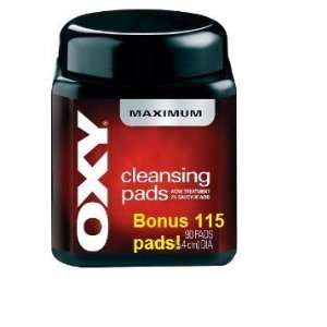  Oxy Maximum Cleansing Pads 115 Count   2 Pack Beauty
