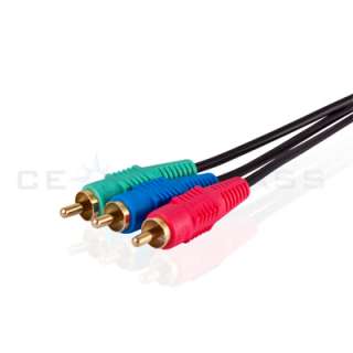 30FT 3 RCA Component RGB Video Cable Wire YPbPr 3 RCA M M Camera HDTV 