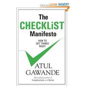    The Checklist Manifesto (9780670084401) Atul Gowande Books