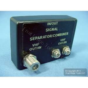  5 Leviton UHF/VHF FM Video Signal Combiners 75? Coax Cable 