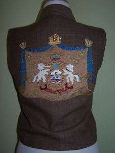 Detailed Sequin Embroidered Vest Antik Batik~S  