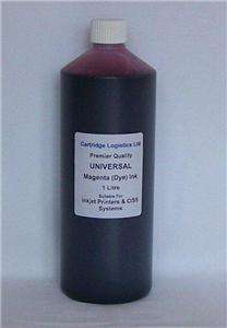 Universal CISS Refill Ink 1 Litre Magenta Comp Dye Ink  