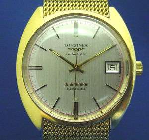 GENTS VINTAGE 9ct GOLD LONGINES ADMIRAL AUTOMATIC WATCH  