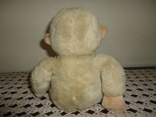 Vintage Monkey Baby Thumbsucking Stuffed Plush  