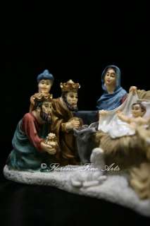 Christmas Nativity Scene Joseph Mary Jesus Italian Statue Vittoria 