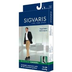  Sigvaris 189C Business Casual Dress Sock 15 20mmHg Closed 