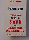   Vote John N Swan for General Assembly Mount Union Huntingdon PA