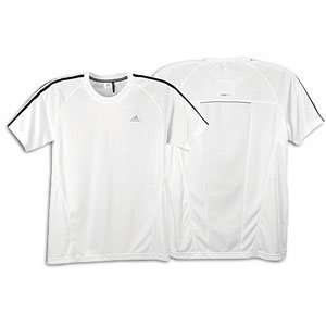  adidas Functional Essential Short Sleeve Top Mens   White 