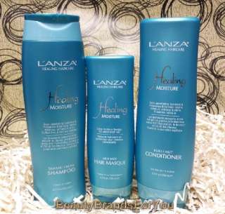 Lanza Tamanu Cream Shampoo Kukui Nut Conditioner & Moi Moi Hair Masque 