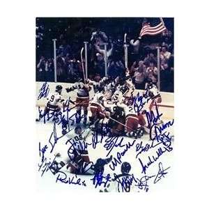   photo with Herb Brooks, Mike Eruzione, Jim Craig, 20 sigs Everything