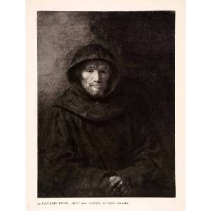   Friar Catholic Monk Portrait   Original Photogravure