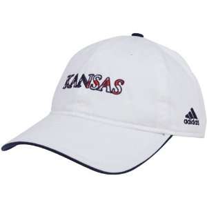  adidas Kansas Jayhawks Ladies White Patriotic Adjustable 