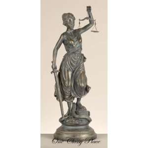    Themis Lady Of Justice 18 Bronze Statue Sculpture