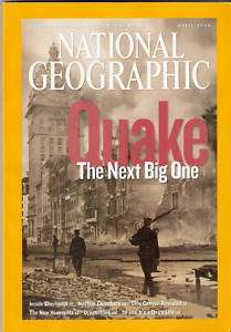 National Geographic Magazine April 2006 Earthquake Quake Chernobyl 