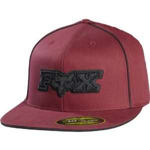  Fox Racing Ikronic 210 Flexfit Hat   Small/Medium/Burgundy 