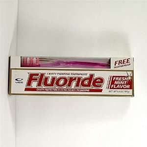  UEC Fluoride Mint Toothpaste With Toothbrush Case Pack 48 