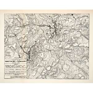   Yushulintz Russo Japanese War Evening Position   Relief Line block Map