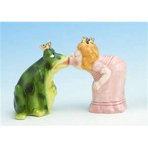  This Kissing Princess and Frog salt and pepper shaker set 