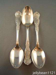 Souvenir State Spoons by Rogers Pat applied for  