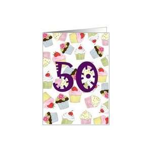 Cupcakes Galore 50th Birthday Card Toys & Games