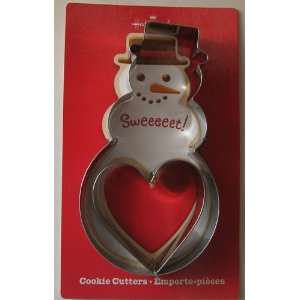 Hallmark Snowman and Heart Cookie Cutters with Instructions on the 