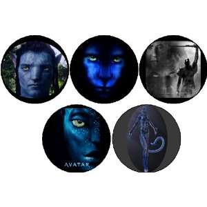  Set of 5 AVATAR 1.25 MAGNETS 2009 Movie 