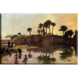   River 30x20 Streched Canvas Art by Gerome, Jean Leon