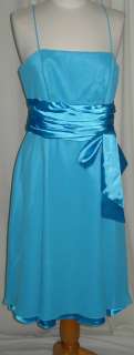 Short Bridesmaid Dress Party Evening Prom Aqua XL 14  