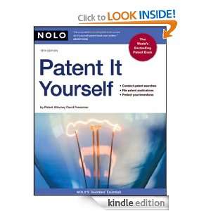 Patent It Yourself Attorney David Pressman  Kindle Store