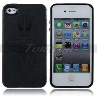Fashion Black Soft TPU Rubber Spider man Style Skin Case Cover For 