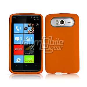  VMG HTC HD7/HD7S   Orange Premium Soft Rubber Silicone Gel 
