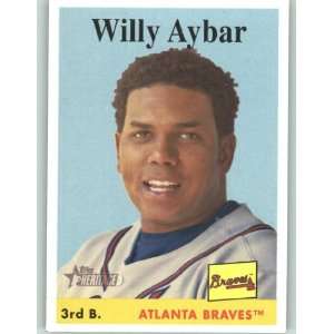 2007 Topps Heritage #128 Willy Aybar   Atlanta Braves 
