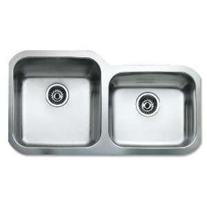 com TEKA Stianless Steel 31 inch Under Mount Double Bowl Kitchen Sink 