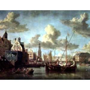   Abraham J Storck   Port Of Amsterdam Canvas
