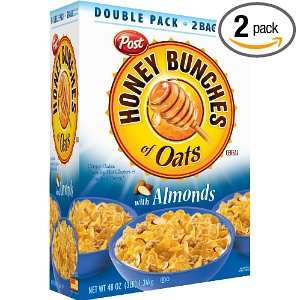 Post Honey Bunches of Oats with Almonds Cereal, 2 24 oz Bags inside 