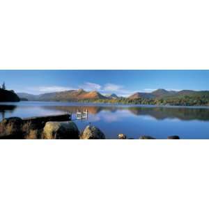  Reflection of Mountains in Water, Derwent Water, Lake District 