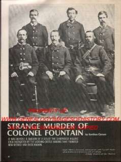Strange Murder of Colonel Fountain In New Mexico  