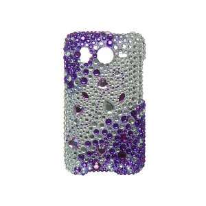 HTC Inspire 4G Full Diamond Purple Silver Rhinestone Premium Design 