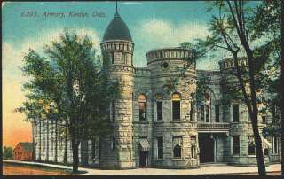Kenton Ohio OH 1912 State Armory Vintage Postcard  