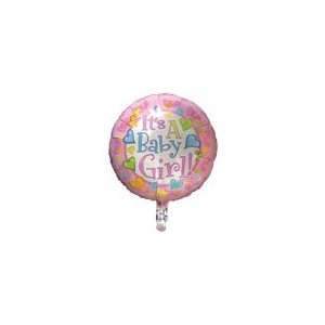  Baby Girl 18 Metallic Balloon